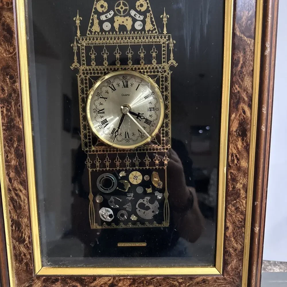 Vintage Quartz London Big Ben Wall Clock Steampunk Clock Made In UK London